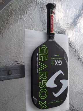 Gearbox GX6 Pickleball Paddle - Black with Neon Green Accents